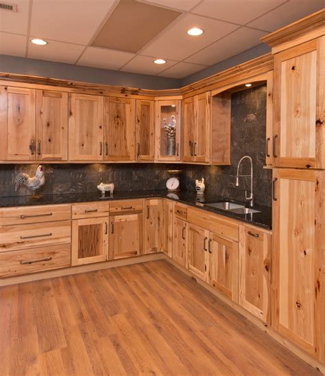 unfinished hickory kitchen cabinets